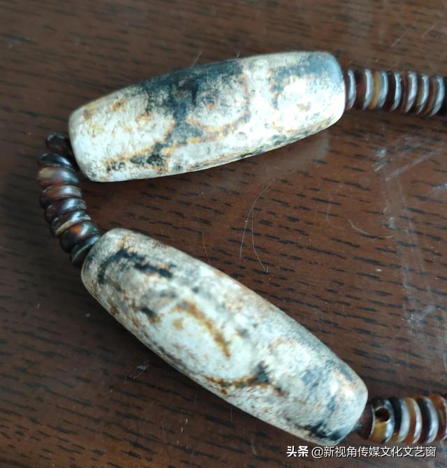 老火供天珠一对
